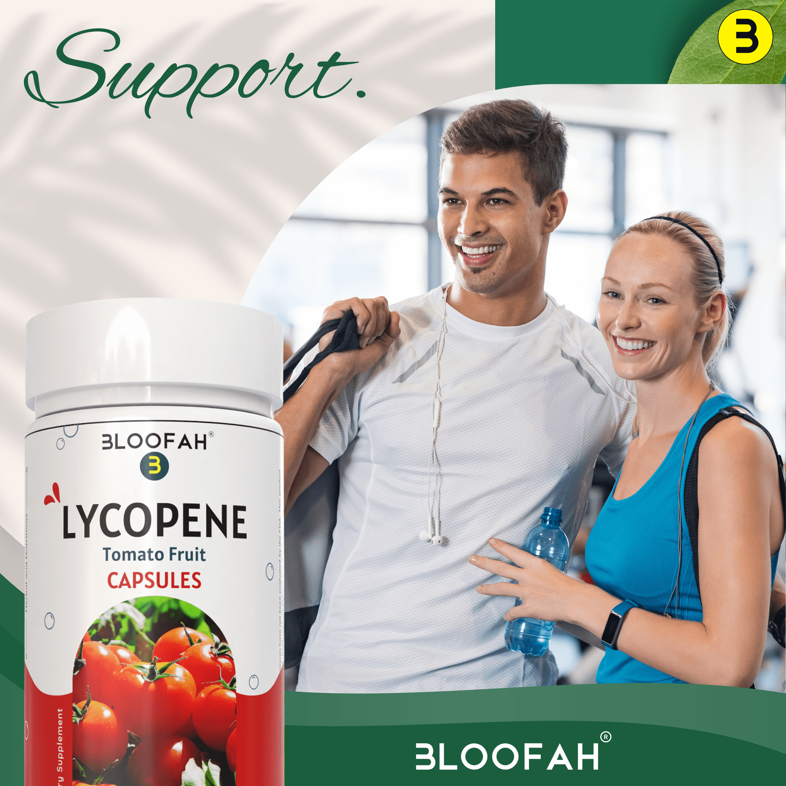 Bloofah Tomato Fruit Powder Capsules 500mg | Rich in Natural Lycopene | Natural Carotenoid Supplement For Health And Wellness Support | Non-GMO, Gluten-Free - Bloofah